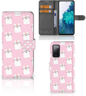 B2Ctelecom GSM Hoesje Samsung Galaxy S20FE Bookcase Valentijn Cadeaus Sleeping Cats