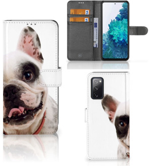 B2Ctelecom GSM Hoesje Samsung Galaxy S20FE Bookstyle Case Franse Bulldog