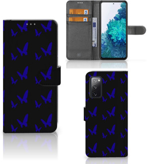 B2Ctelecom GSM Hoesje Samsung Galaxy S20FE Flipcase Vlinder Patroon