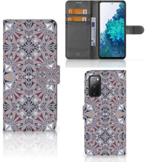 B2Ctelecom GSM Hoesje Samsung Galaxy S20FE Flipcover Flower Tiles