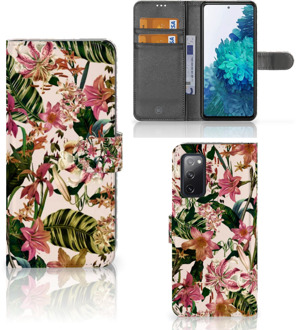 B2Ctelecom GSM Hoesje Samsung Galaxy S20FE Fotohoesje ontwerpen Flowers