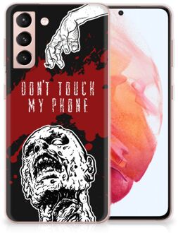 B2Ctelecom GSM Hoesje Samsung Galaxy S21 Back Case TPU Siliconen Hoesje Zombie Blood