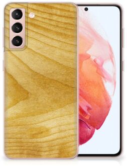 B2Ctelecom GSM Hoesje Samsung Galaxy S21 Cover Case Licht Hout