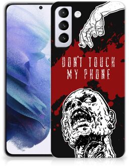 B2Ctelecom GSM Hoesje Samsung Galaxy S21 Plus Back Case TPU Siliconen Hoesje Zombie Blood