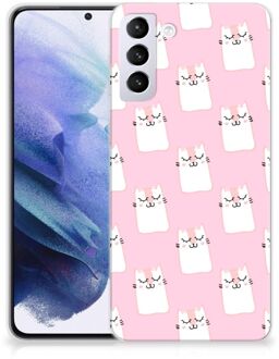 B2Ctelecom GSM Hoesje Samsung Galaxy S21 Plus Beschermhoesje Sleeping Cats