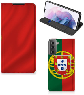 B2Ctelecom GSM Hoesje Samsung Galaxy S21 Plus Bookcase Portugese Vlag