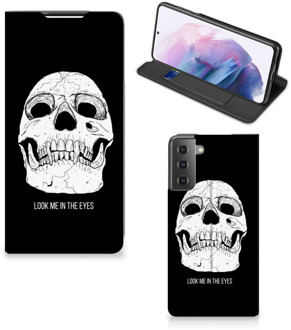 B2Ctelecom GSM Hoesje Samsung Galaxy S21 Plus Bookcase Skull Eyes