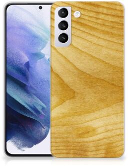 B2Ctelecom GSM Hoesje Samsung Galaxy S21 Plus Cover Case Licht Hout