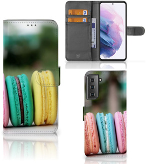 B2Ctelecom GSM Hoesje Samsung Galaxy S21 Plus Flipcover Maken Macarons