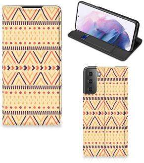 B2Ctelecom GSM Hoesje Samsung Galaxy S21 Plus Wallet Bookcase Aztec Yellow