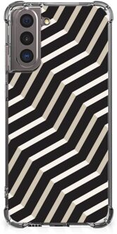 B2Ctelecom GSM Hoesje Samsung Galaxy S21 Siliconen Back Cover met transparante rand Illusion