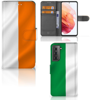 B2Ctelecom GSM Hoesje Samsung Galaxy S21 Telefoonhoesje met Pasjeshouder Ierland