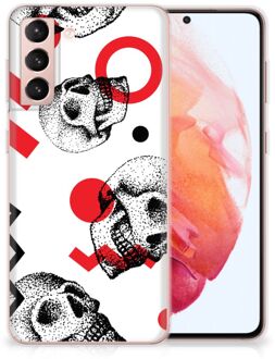 B2Ctelecom GSM Hoesje Samsung Galaxy S21 TPU Bumper Skull Red