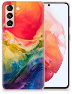 B2Ctelecom GSM Hoesje Samsung Galaxy S21 TPU Bumper Watercolor Dark