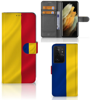 B2Ctelecom GSM Hoesje Samsung Galaxy S21 Ultra Bookcase Roemenië