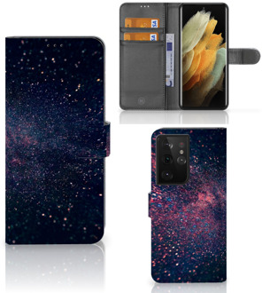 B2Ctelecom GSM Hoesje Samsung Galaxy S21 Ultra Flip Cover Stars