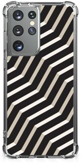 B2Ctelecom GSM Hoesje Samsung Galaxy S21 Ultra Siliconen Back Cover met transparante rand Illusion