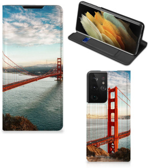 B2Ctelecom GSM Hoesje Samsung Galaxy S21 Ultra Smartphonehoesje met naam San Francisco