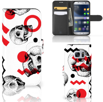 B2Ctelecom GSM hoesje Samsung Galaxy S7 Design Skull Red