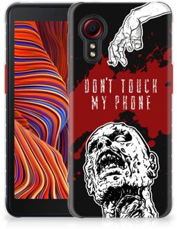 B2Ctelecom GSM Hoesje Samsung Galaxy Xcover 5 Back Case TPU Siliconen Hoesje Zombie Blood