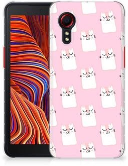 B2Ctelecom GSM Hoesje Samsung Galaxy Xcover 5 Beschermhoesje Sleeping Cats