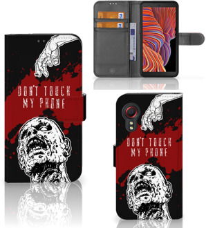 B2Ctelecom GSM Hoesje Samsung Galaxy Xcover 5 Book Case met Pasjeshouder Zombie Blood