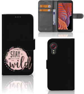 B2Ctelecom GSM Hoesje Samsung Galaxy Xcover 5 Book Case met Tekst Boho Stay Wild