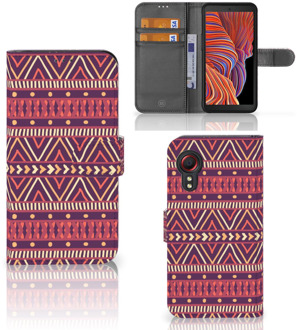 B2Ctelecom GSM Hoesje Samsung Galaxy Xcover 5 Bookcase Aztec Purple