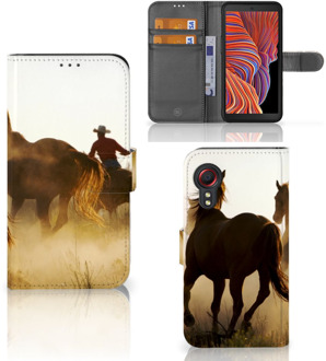 B2Ctelecom GSM Hoesje Samsung Galaxy Xcover 5 Bookcase Cowboy