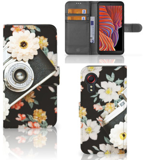 B2Ctelecom GSM Hoesje Samsung Galaxy Xcover 5 Bookcover Vintage Camera