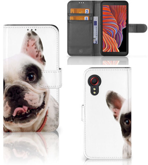 B2Ctelecom GSM Hoesje Samsung Galaxy Xcover 5 Bookstyle Case Franse Bulldog