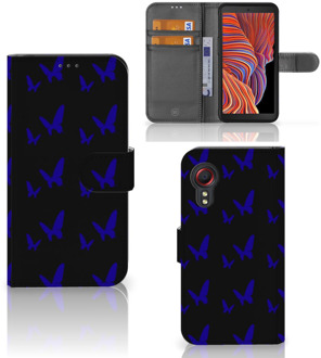 B2Ctelecom GSM Hoesje Samsung Galaxy Xcover 5 Flipcase Vlinder Patroon