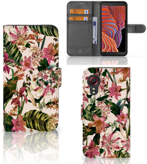 B2Ctelecom GSM Hoesje Samsung Galaxy Xcover 5 Fotohoesje ontwerpen Flowers