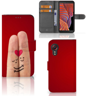 B2Ctelecom GSM Hoesje Samsung Galaxy Xcover 5 Wallet Book Case Cadeau voor Vrouw Liefde