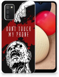 B2Ctelecom GSM Hoesje Samsung M02s | Samsung Galaxy A02s Back Case TPU Siliconen Hoesje Zombie Blood