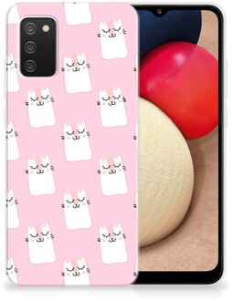 B2Ctelecom GSM Hoesje Samsung M02s | Samsung Galaxy A02s Beschermhoesje Sleeping Cats