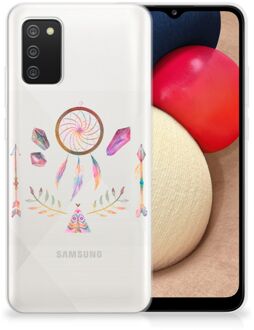 B2Ctelecom GSM Hoesje Samsung M02s | Samsung Galaxy A02s Bumper Hoesje Doorzichtig Boho Dreamcatcher