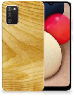 B2Ctelecom GSM Hoesje Samsung M02s | Samsung Galaxy A02s Cover Case Licht Hout