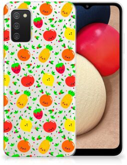 B2Ctelecom GSM Hoesje Samsung M02s | Samsung Galaxy A02s TPU Bumper Doorzichtig Fruits