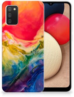 B2Ctelecom GSM Hoesje Samsung M02s | Samsung Galaxy A02s TPU Bumper Watercolor Dark