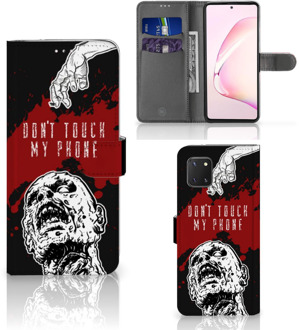 B2Ctelecom GSM Hoesje Samsung Note 10 Lite Book Case met Pasjeshouder Zombie Blood