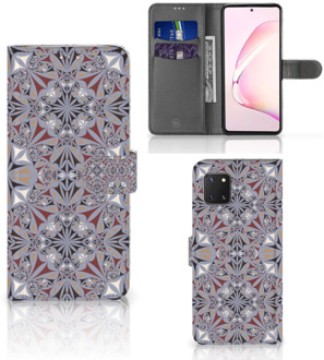 B2Ctelecom GSM Hoesje Samsung Note 10 Lite Flipcover Flower Tiles