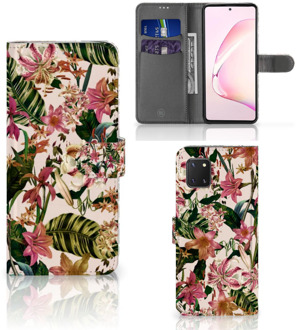 B2Ctelecom GSM Hoesje Samsung Note 10 Lite Hoesje ontwerpen Flowers