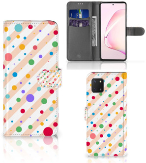 B2Ctelecom GSM Hoesje Samsung Note 10 Lite Leuk Hoesje Dots