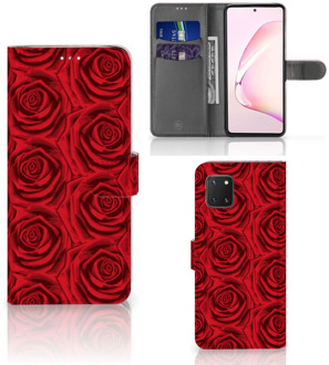 B2Ctelecom GSM Hoesje Samsung Note 10 Lite Mobiel Bookcase Red Roses