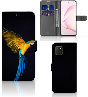 B2Ctelecom GSM Hoesje Samsung Note 10 Lite Telefoontasje Papegaai