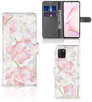 B2Ctelecom GSM Hoesje Samsung Note 10 Lite Wallet Case Cadeau voor Mama Lovely Flowers