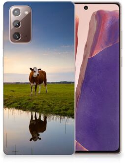 B2Ctelecom GSM Hoesje Samsung Note 20 Backcase TPU Siliconen Hoesje Koe