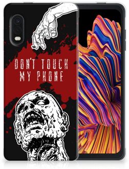 B2Ctelecom GSM Hoesje Samsung Xcover Pro Back Case TPU Siliconen Hoesje Zombie Blood