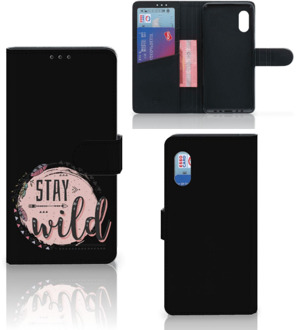 B2Ctelecom GSM Hoesje Samsung Xcover Pro Book Case met Tekst Boho Stay Wild